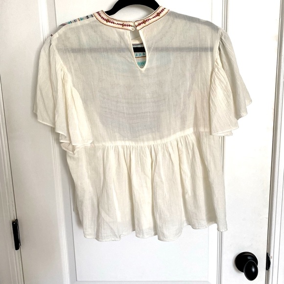 Zara Flowy embroidered top - Picture 4 of 5